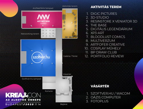 KreaCon 2025 térképe